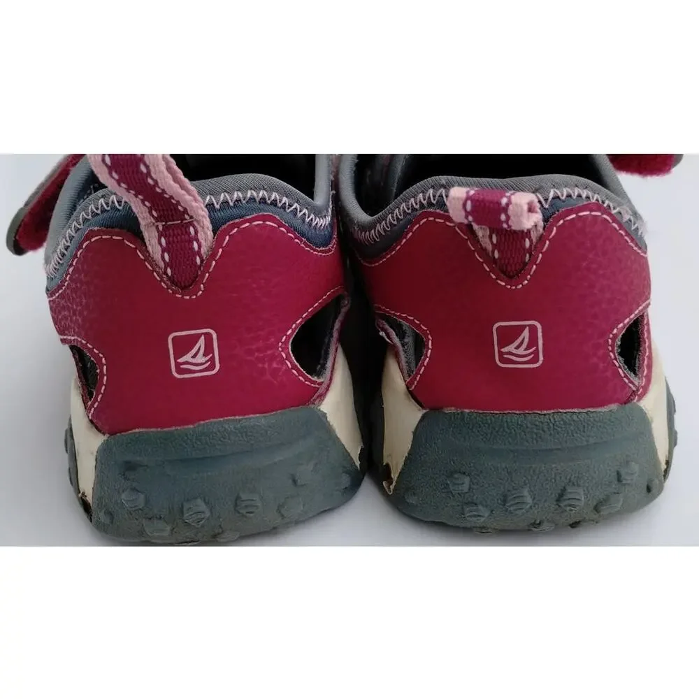 Sperry Top-Sider Girls Wet Tech Fish Water Sandals Raspberry Pink Size 5 Leather